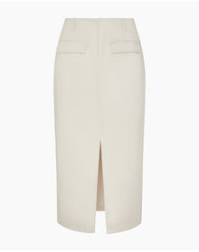 Women | Front Slit Midi Skirt | Stone