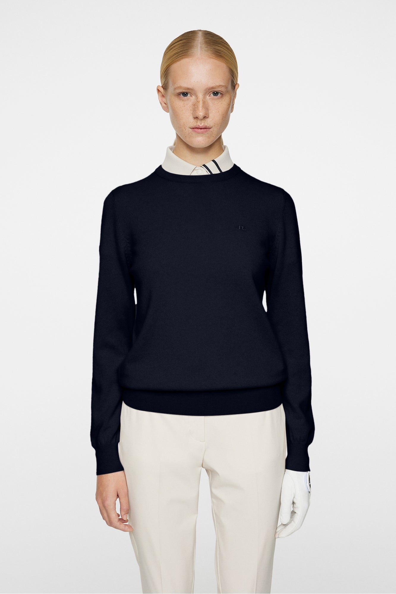 Women | Gia Cashmere Crewneck | JL Navy