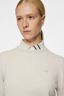Women | Gia Cashmere Crewneck | Moonbeam