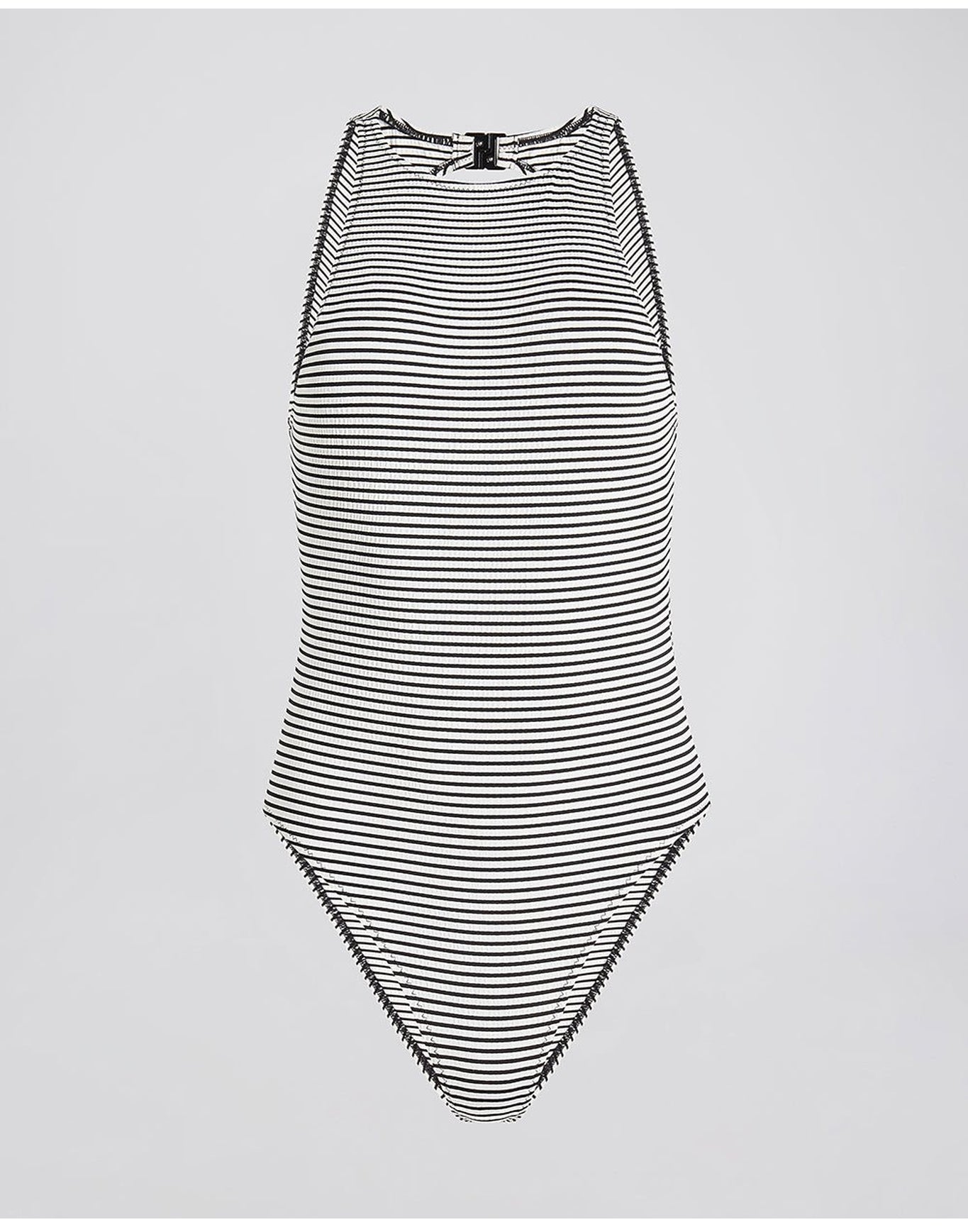Iman One Piece | Noir White Stripe
