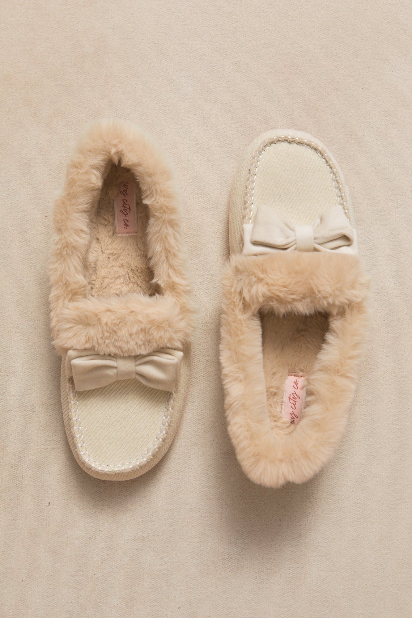 Women | Ivy Bow Slippers | Cream