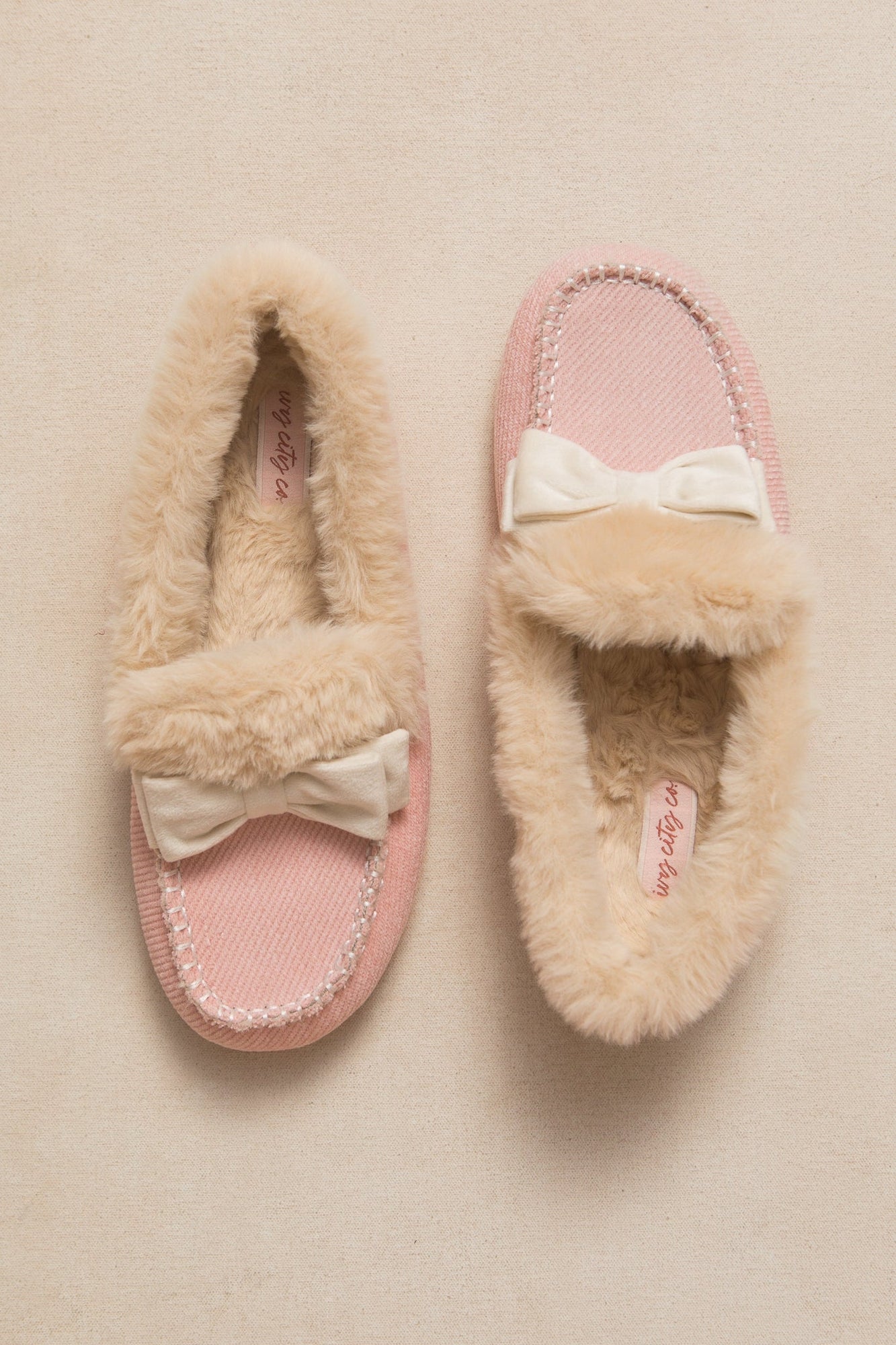 Women | Ivy Bow Slippers | Pink