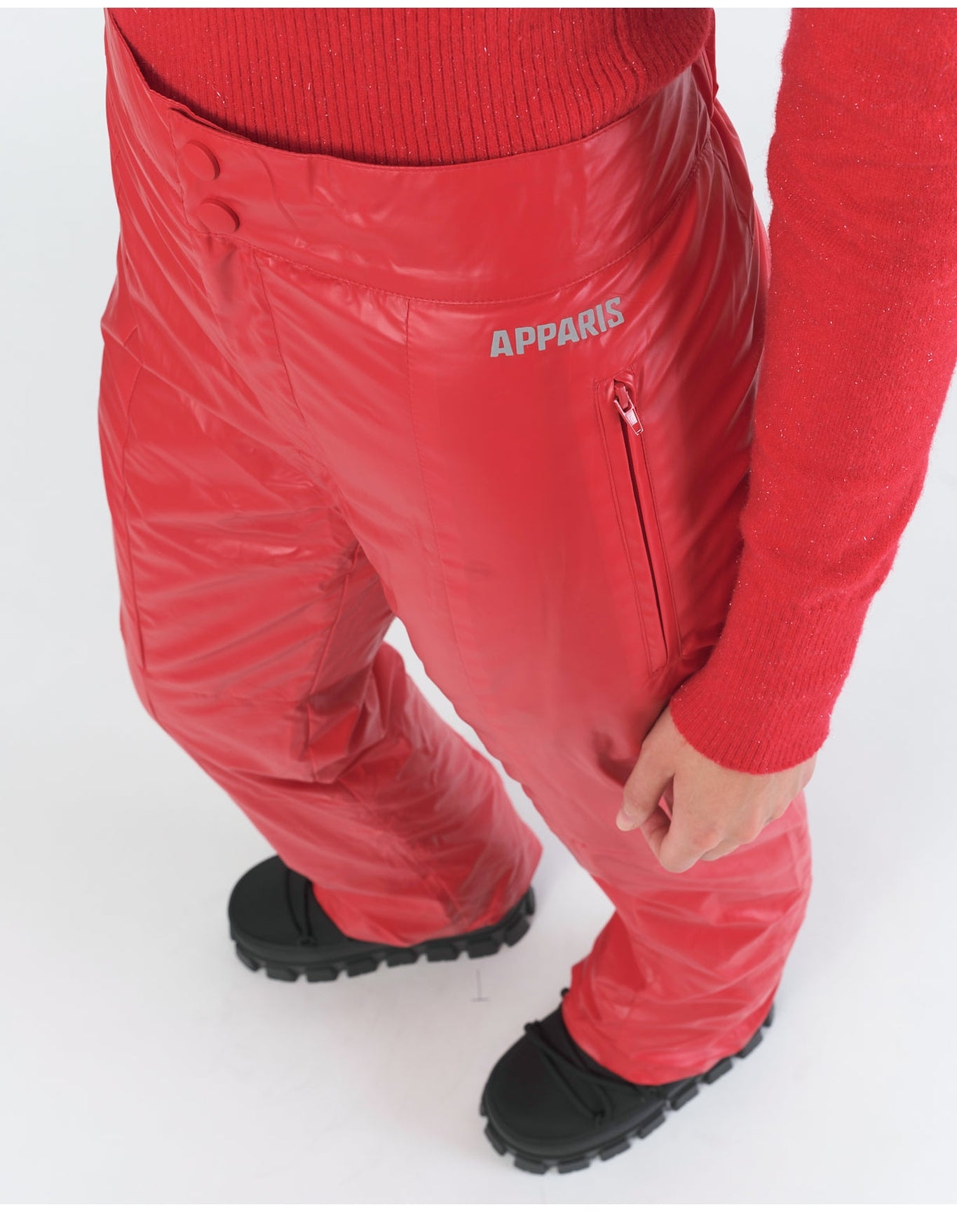 Jo Ski Pants | Cherry Vinyl