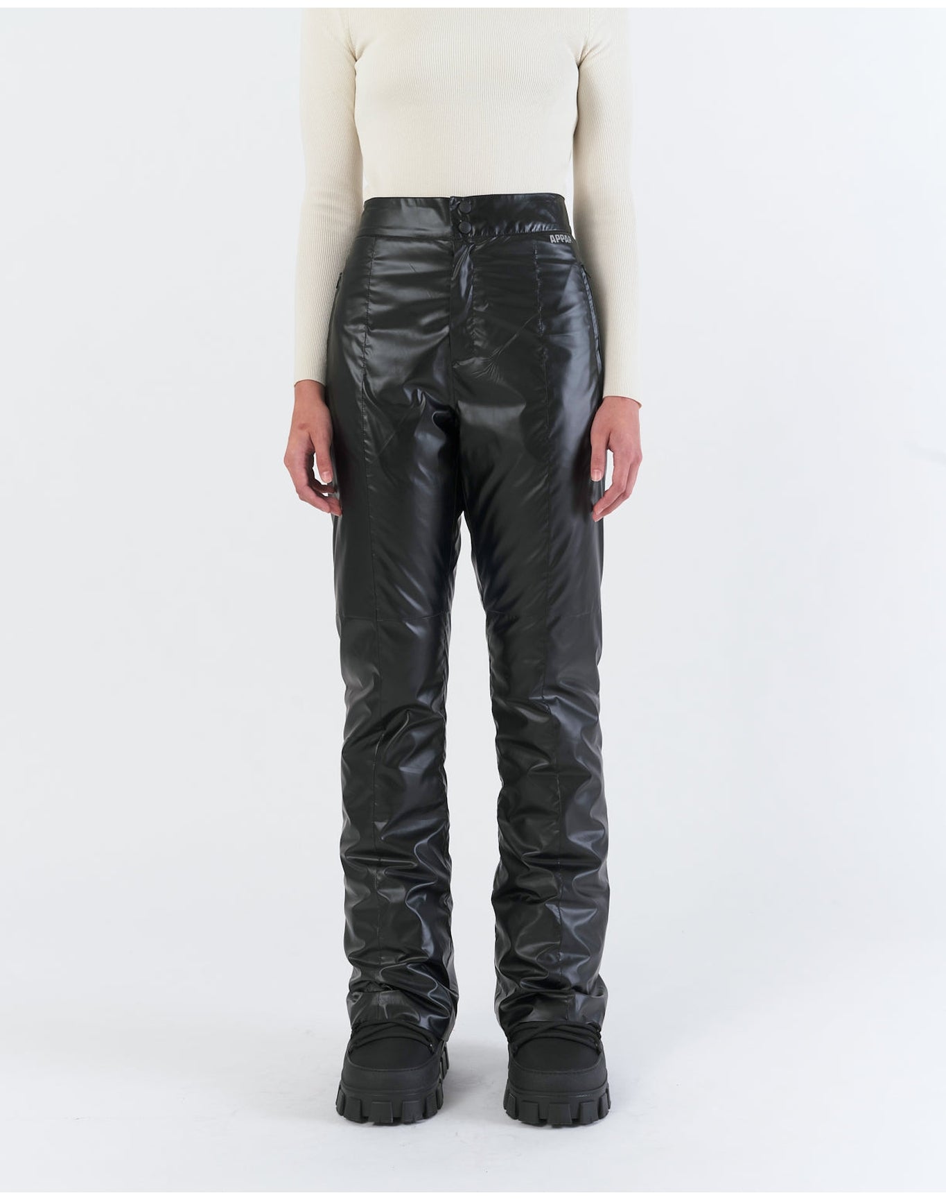 Jo Ski Pants | Noir Vinyl