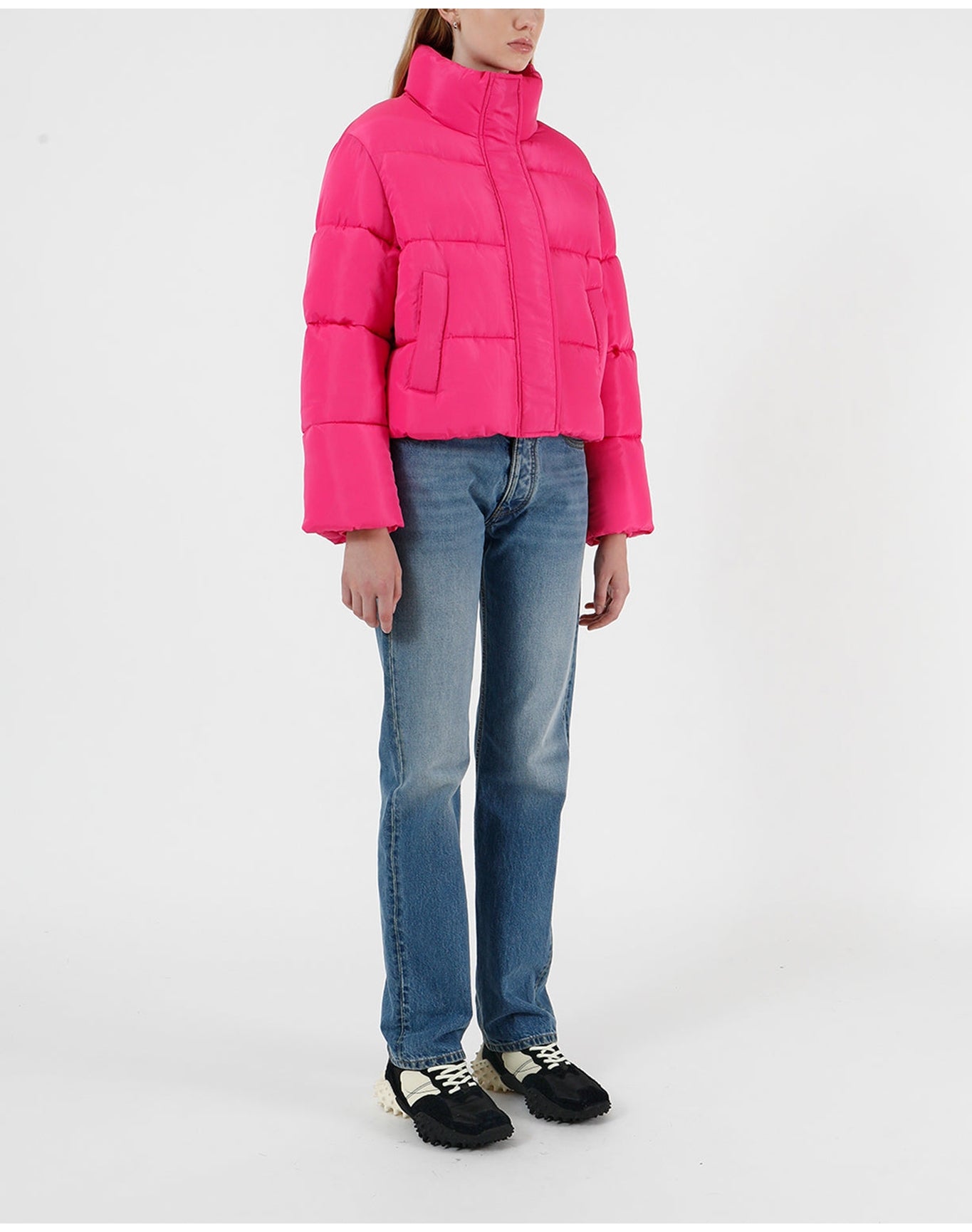 Kat Nylon Puffer | Fuchsia