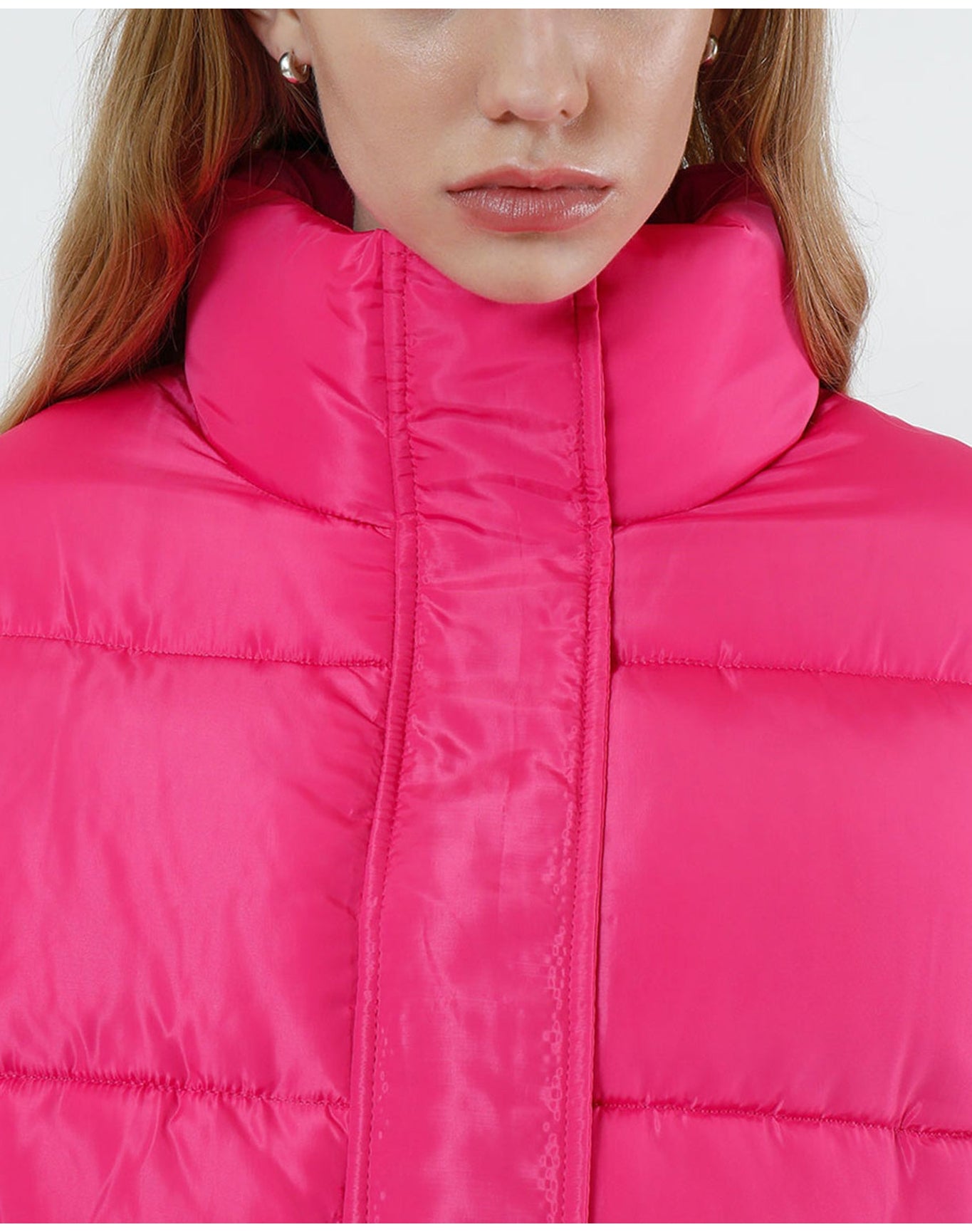 Kat Nylon Puffer | Fuchsia