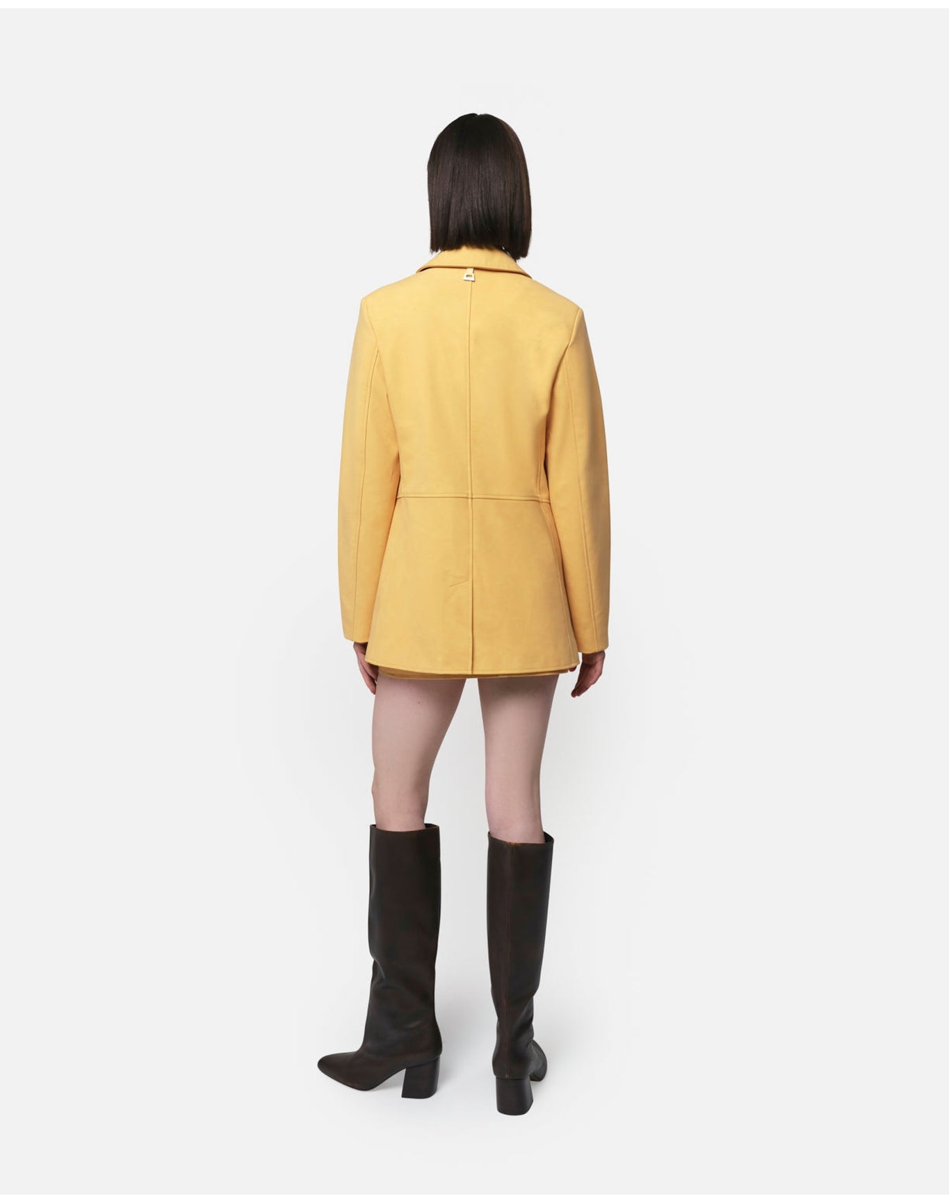 Kelan Vegan Suede Blazer | Cornsilk