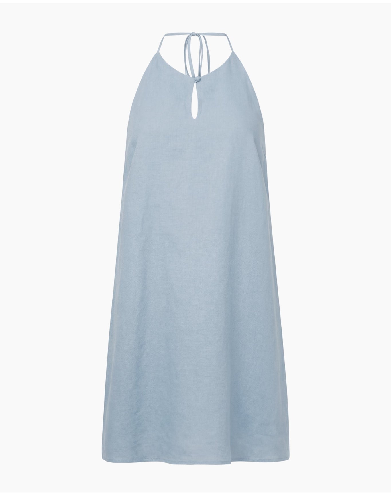 Women | Keyhole Halter Dress | Light Sky