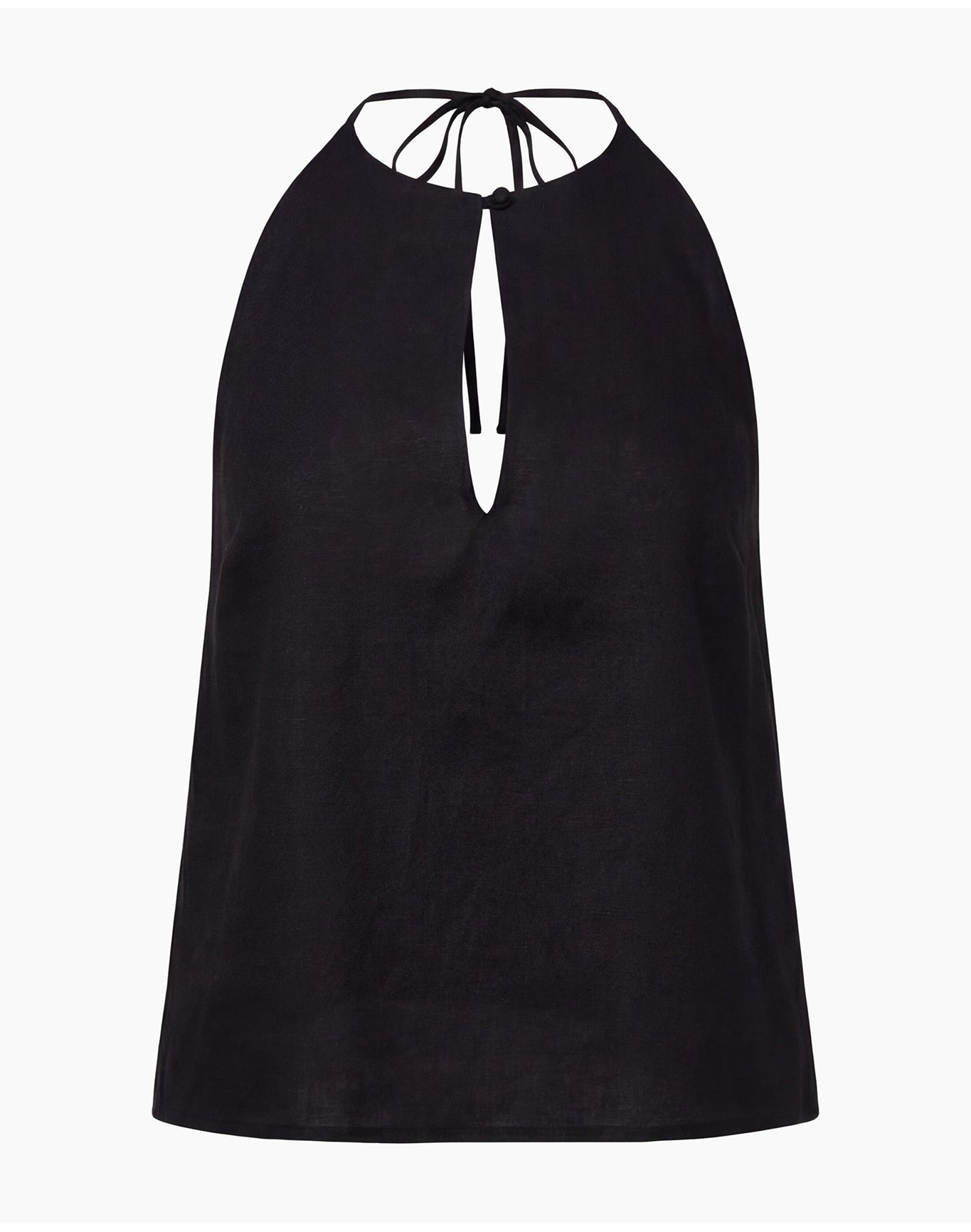 Women | Keyhole Halter Top | Black