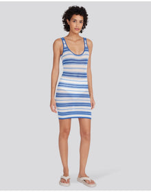 Kimberly Mini Dress | Marina Blue Stripe