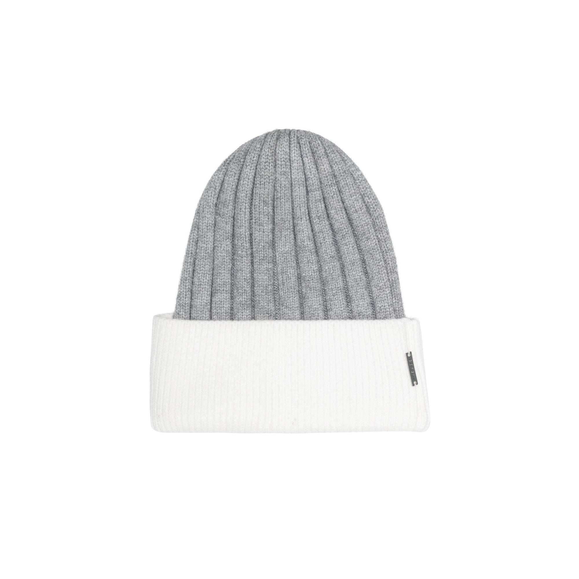 Women | Knit Hat | White/Gray