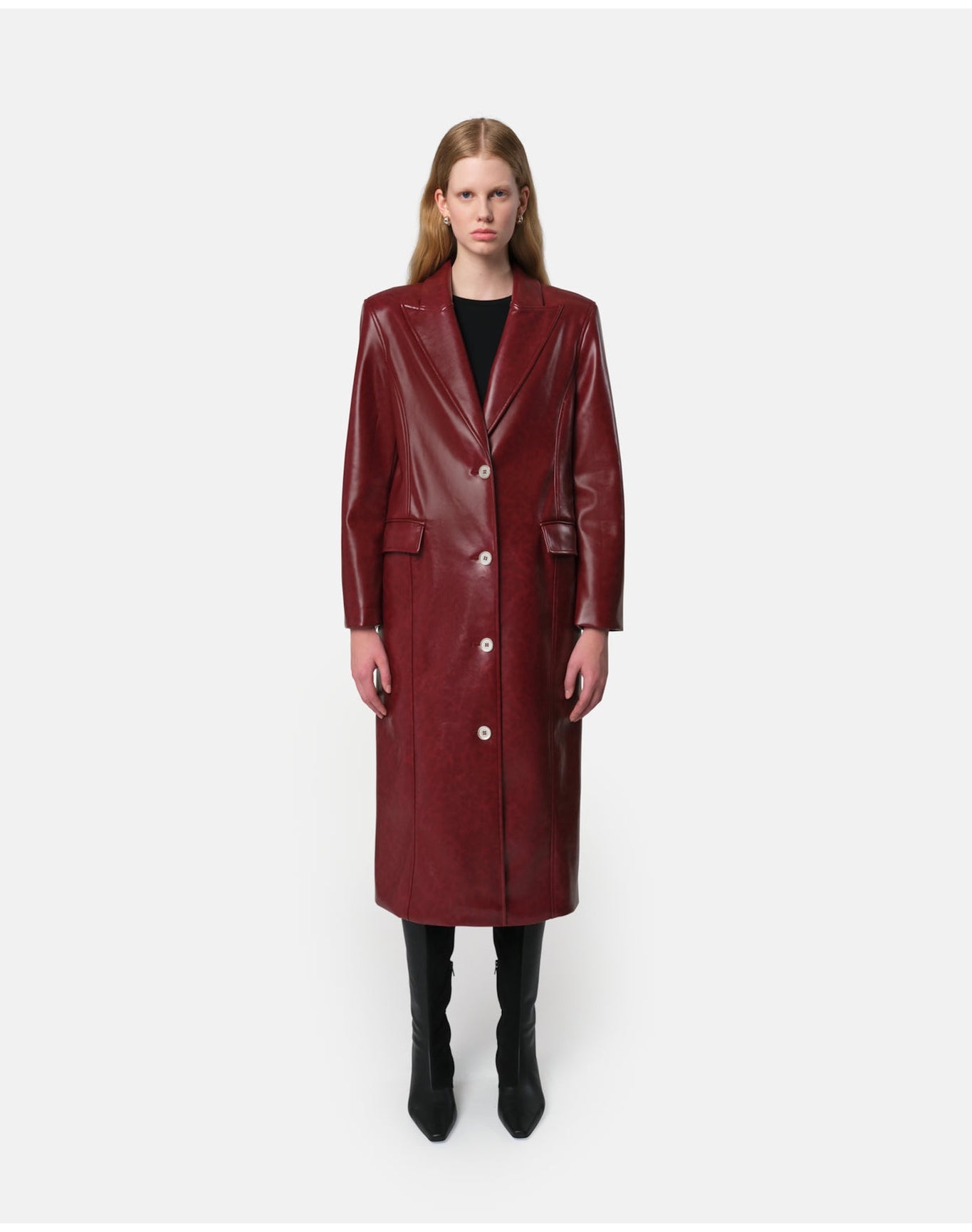 Lauren Overcoat | Crimson