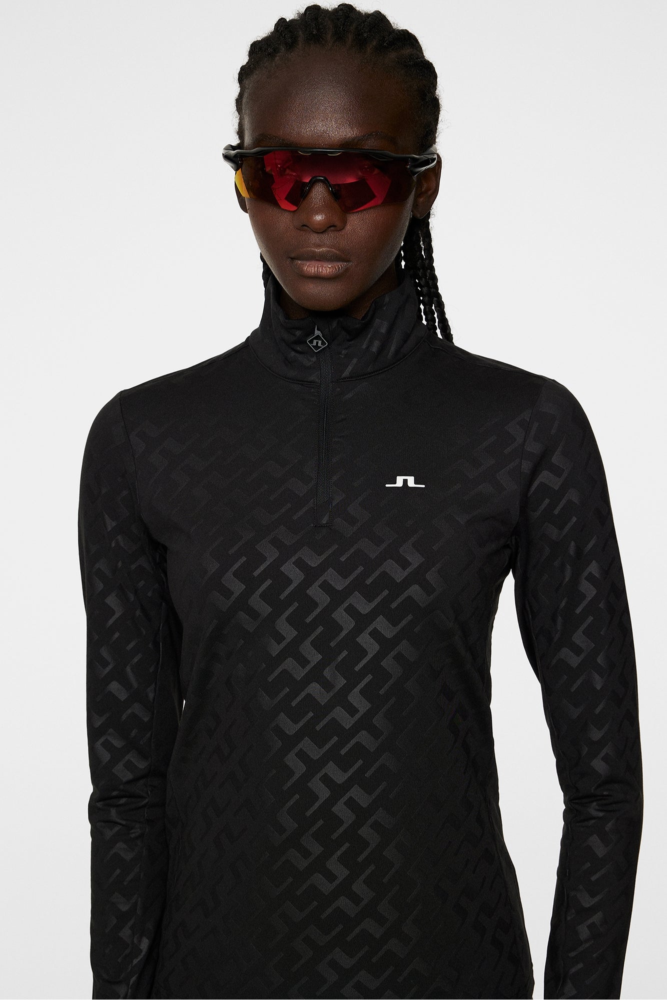 Women | Lauryn Deboss Mid Layer | Bias Bridge Black