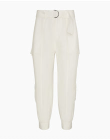 Women | Linen Utility Pant | White