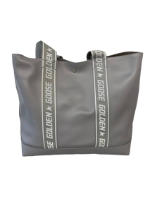 Women | Logo Leather Tote XL Light Grey