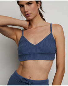 Women | Lounge Rib Bra | Marine