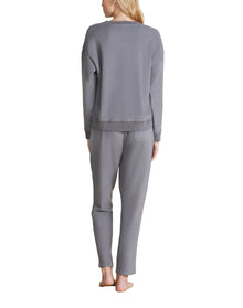 Women | MC Brushed Fleece Sweater Mix Pullover | Coal