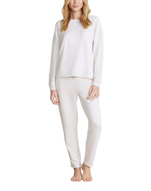 Women | MC Brushed Fleece Sweater Mix Pullover | Sand Dune