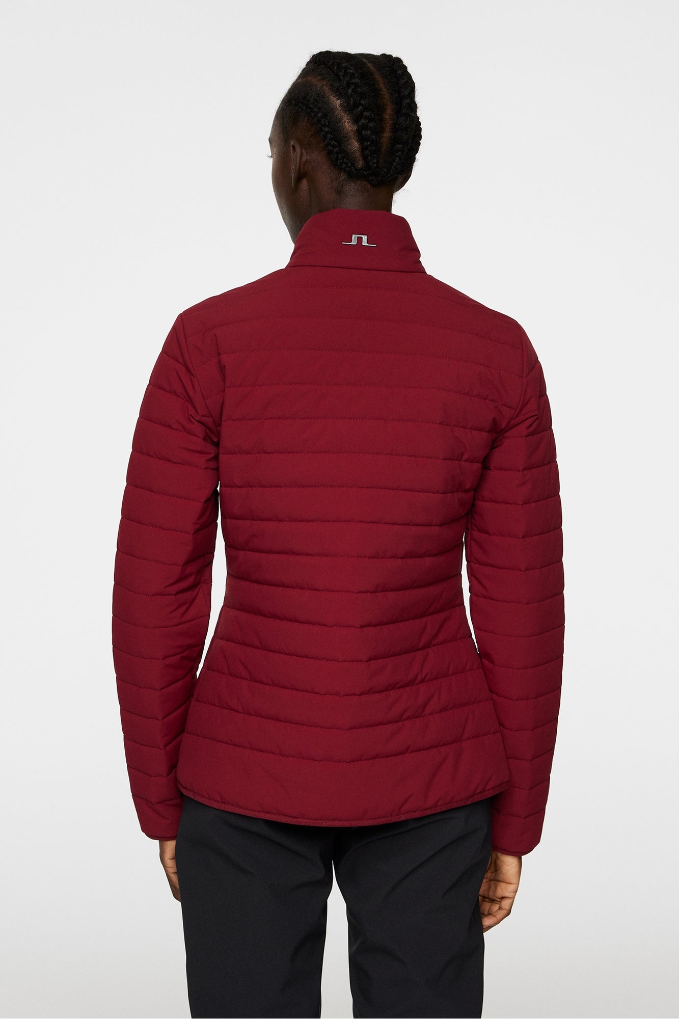 Women | Marble Quilted Jacket | Cabernet