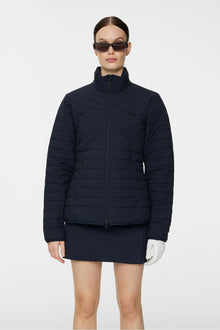 Women | Marble Quilted Jacket | JL Navy (V1)