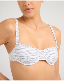 Women | Marilyn Bikini Top | White Black