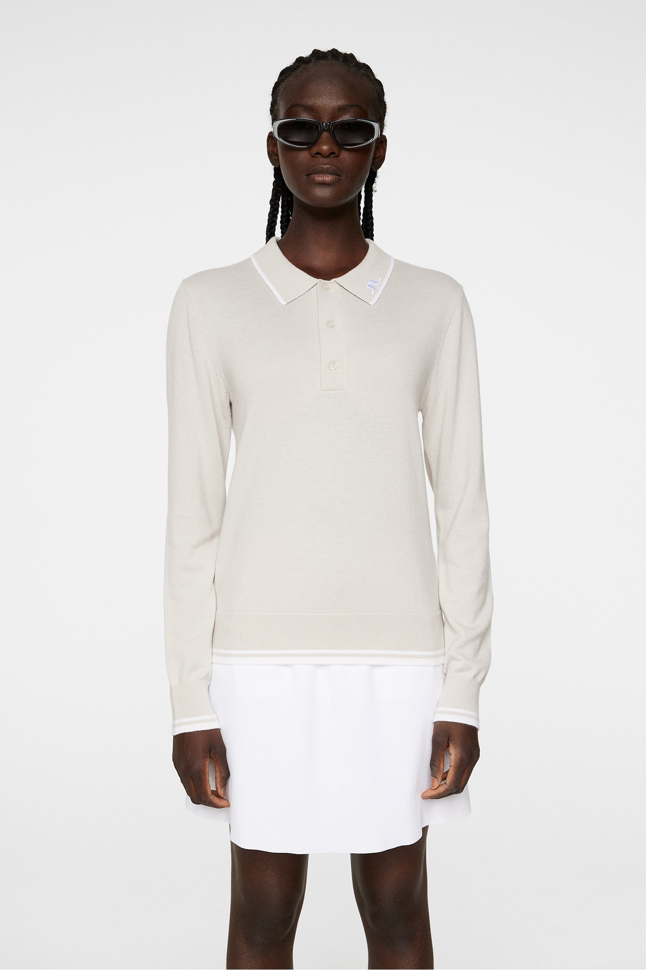 Women | Mimmi Knitted Shirt | Moonbeam