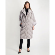 Women | Mink Short Coat | Sapphire