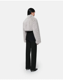 Odette Faux Fur Bolero | Silver