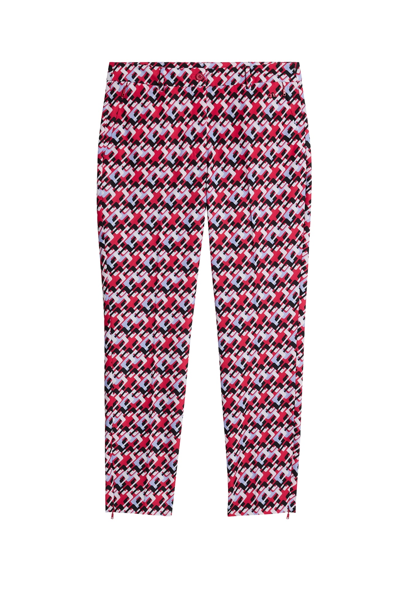 Women | Pia Print Pant | JL Micro Bridge Rose Red