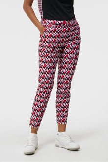 Women | Pia Print Pant | JL Micro Bridge Rose Red