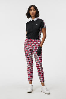 Women | Pia Print Pant | JL Micro Bridge Rose Red