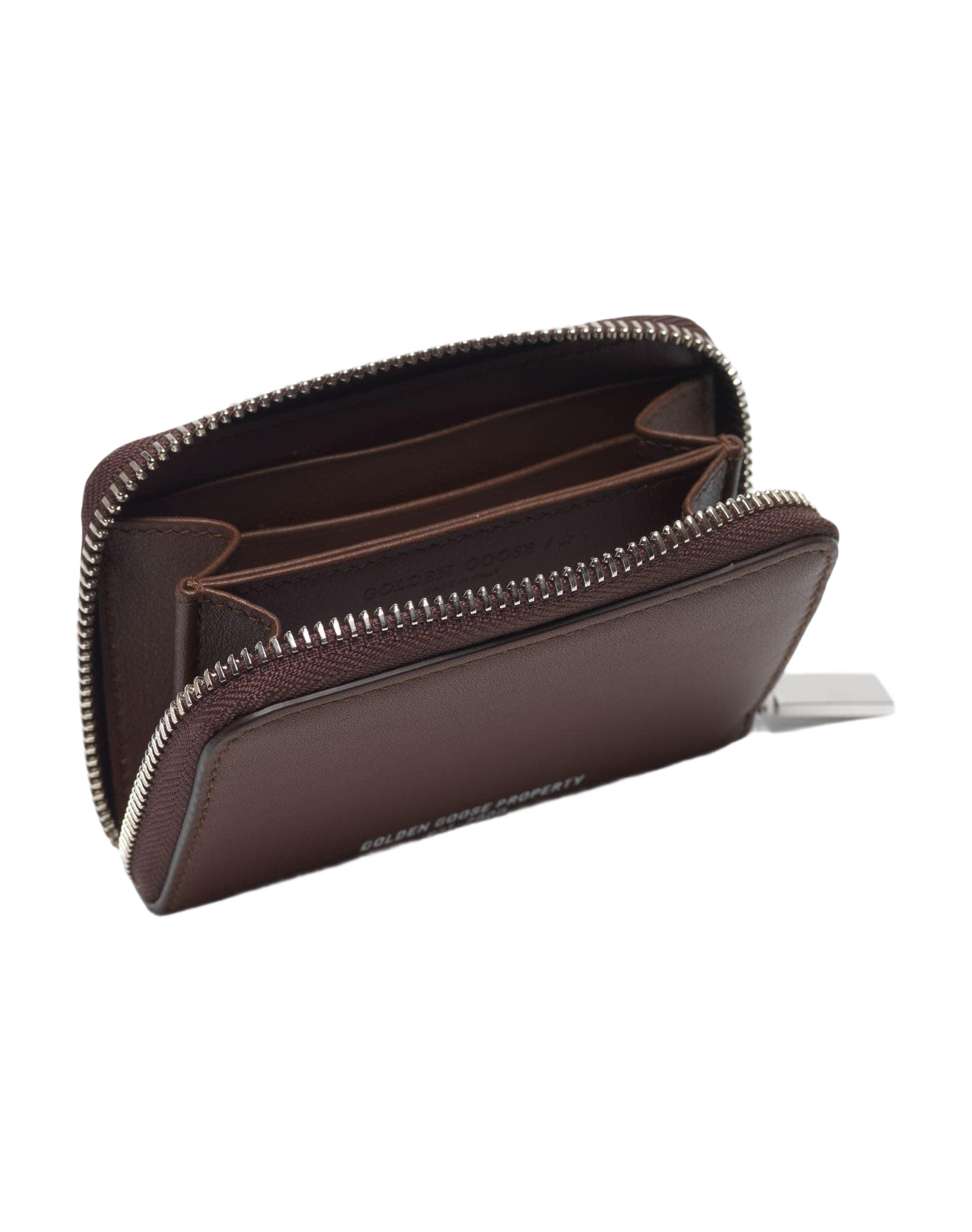 Women | Property Compact Zipped Wallet Brown Smooth