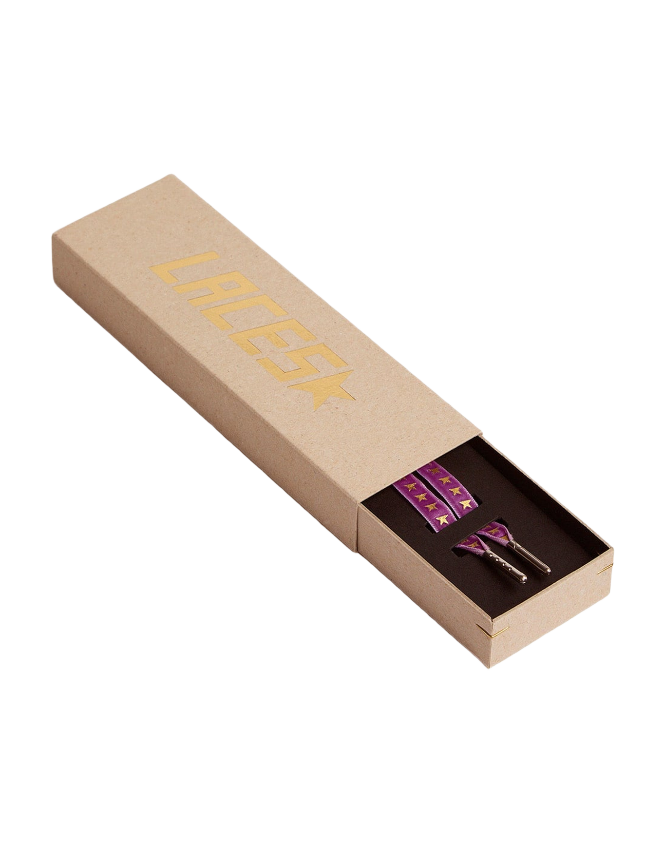 Women | Purple Velvet Laces with Gold Stars