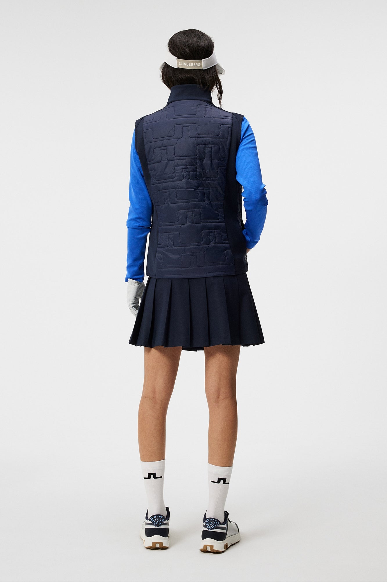 Women | Quilt Hybrid Vest | JL Navy