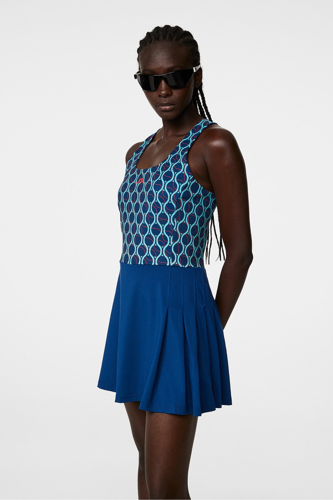 Women | Rachel Print Dress | Racket Fade Estate