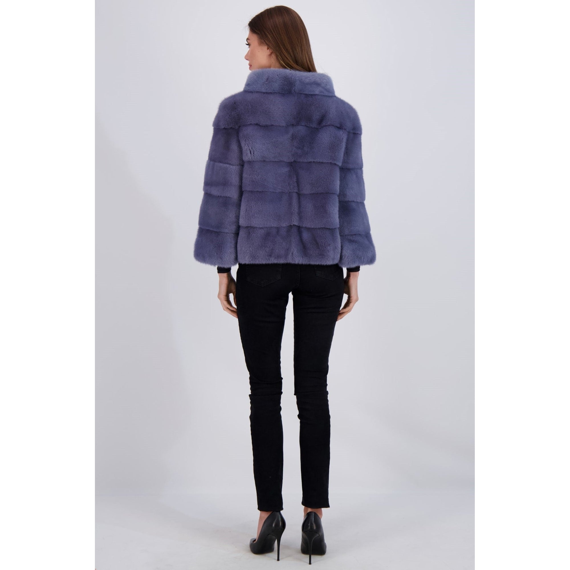 Women | Reversible Mink Jacket | Lapis