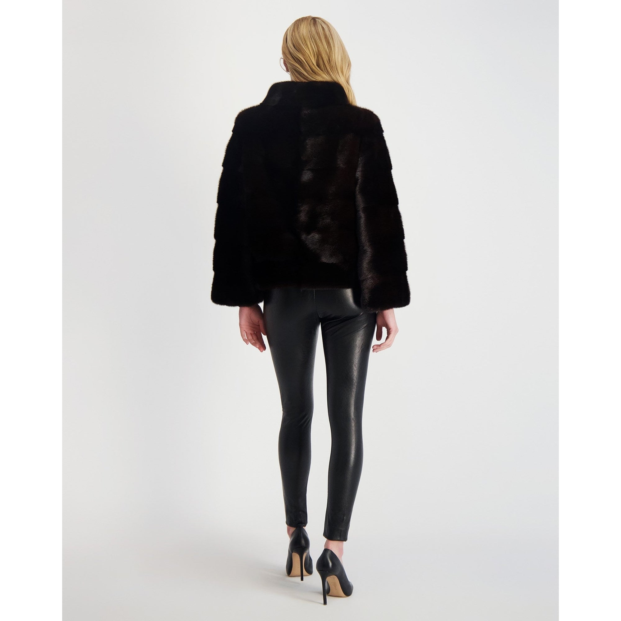 Women | Reversible Mink Jacket | Mahogany