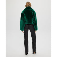 Women | Reversible Shearling Lamb Jacket | Green