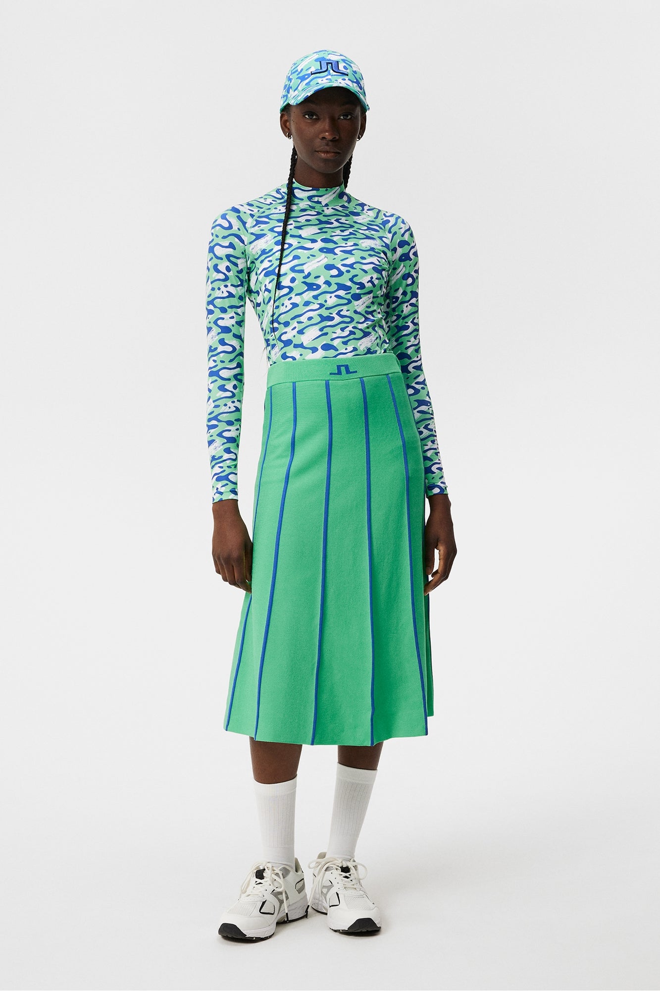 Women | Sally Knitted Skirt | Jade Cream