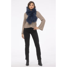 Women | Select Lamb Pull-Through Scarf | Navy