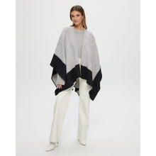 Women | Select Wool Knit Shawl | Black/Gray