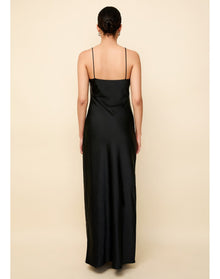 Selena Satin Dress | Noir