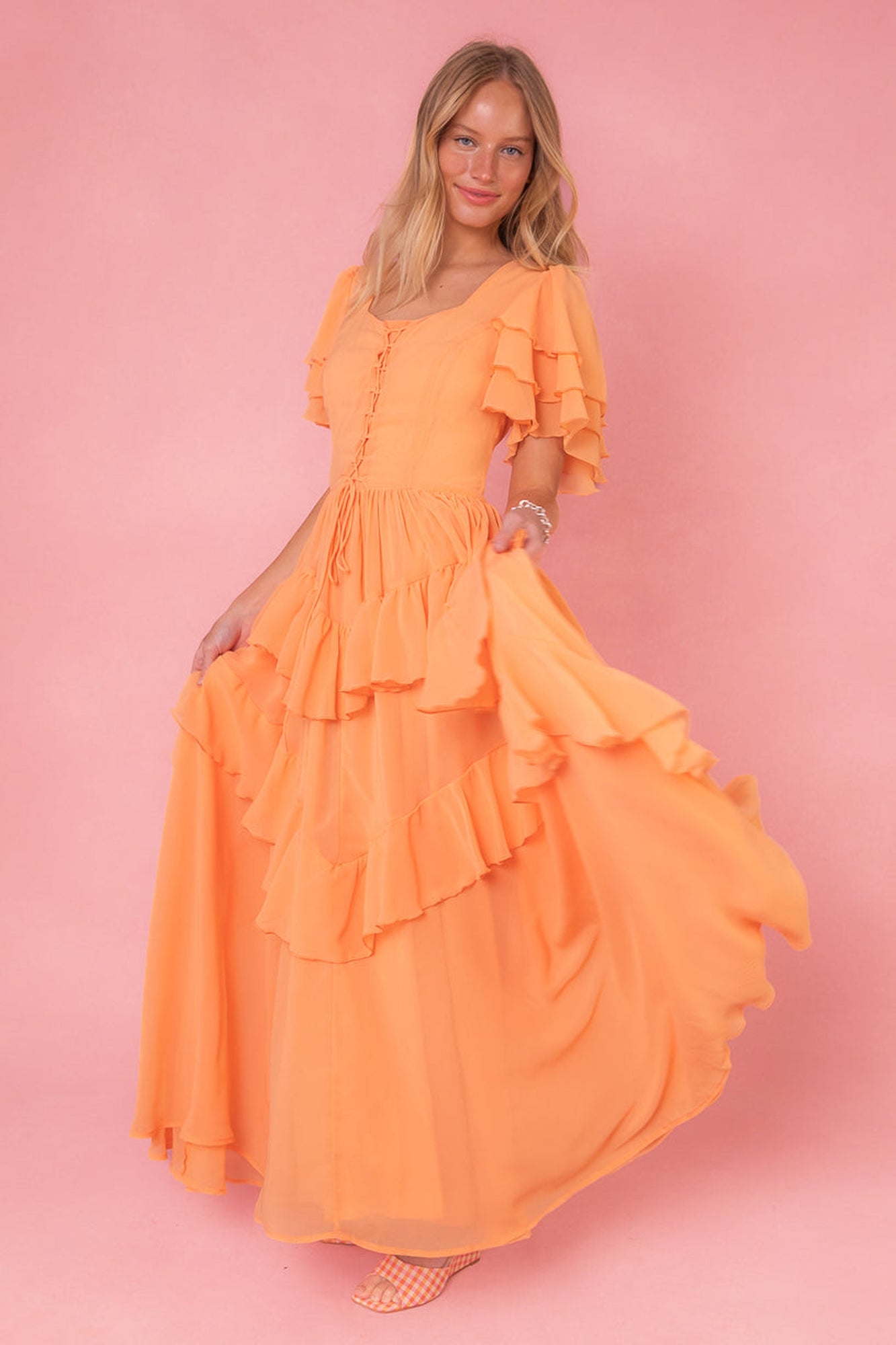 Women | Solana Dress | Orange