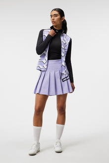 Women | Solar Print Full Zip Mid Layer | Bridge Wave Sweet Lavender