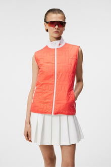 Women | Stefania Hybrid Vest | Hot Coral