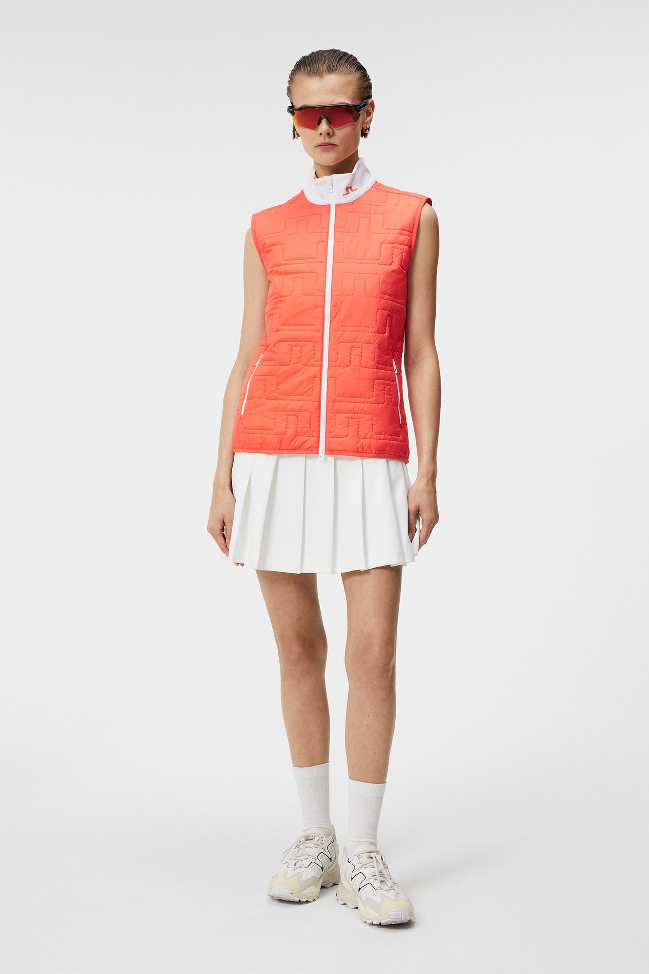 Women | Stefania Hybrid Vest | Hot Coral