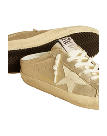 Women | Super-Star Wo Sabot Gold Metallic Leather | Platinum x Cream