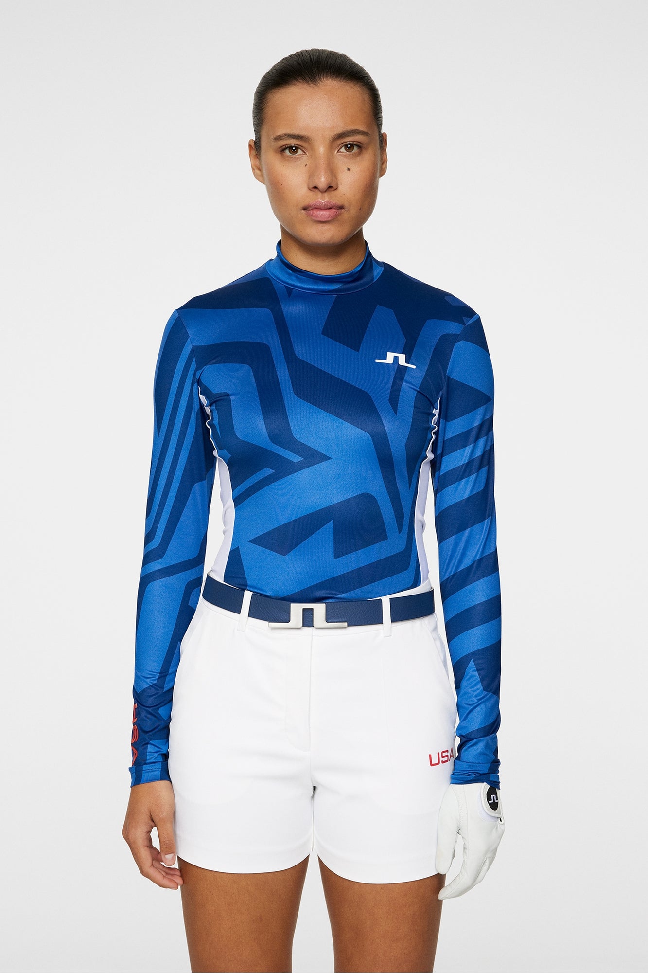 Women | Sylvie Compression Top | Us Golf Blue