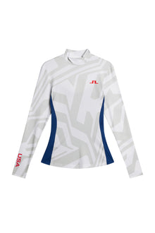 Women | Sylvie Compression Top | Us Golf White
