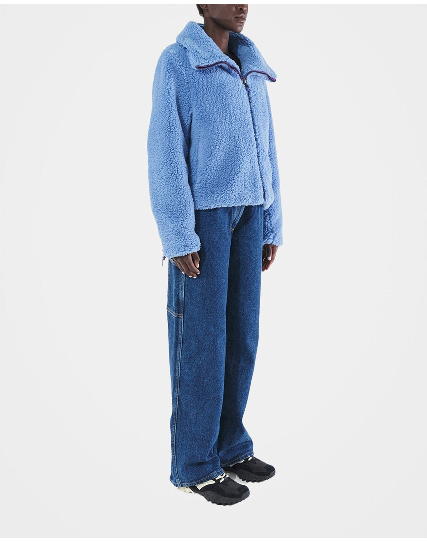 Tamika Plant Based Coat | Marina Blue